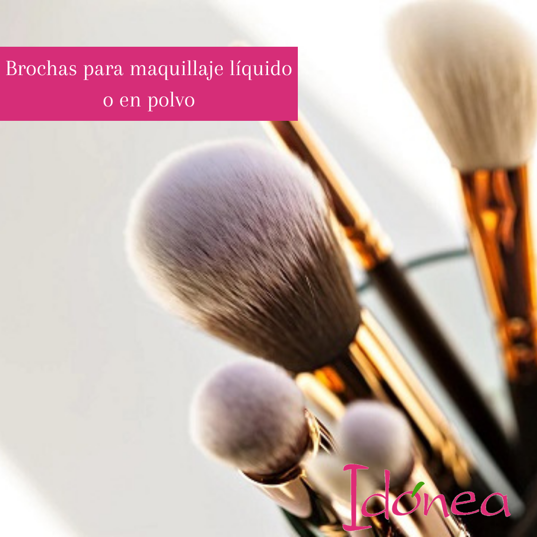 Brochas para maquillaje liquido o en polvo - Idónea by Lady Elena. Escuela  de peluquería y estética en Talavera